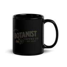 Load image into Gallery viewer, The Moody Botanist Black Glossy Mug
