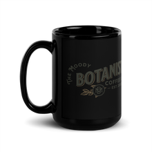 Load image into Gallery viewer, The Moody Botanist Black Glossy Mug
